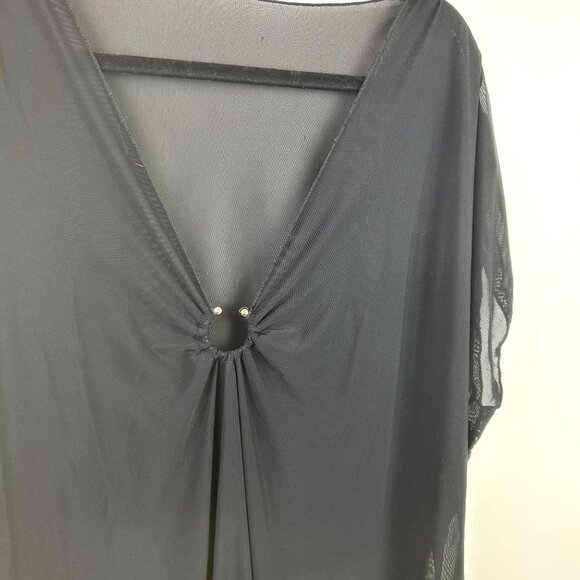 Sheer black womens cover up size medium to extra large - Picture 2 of 5
